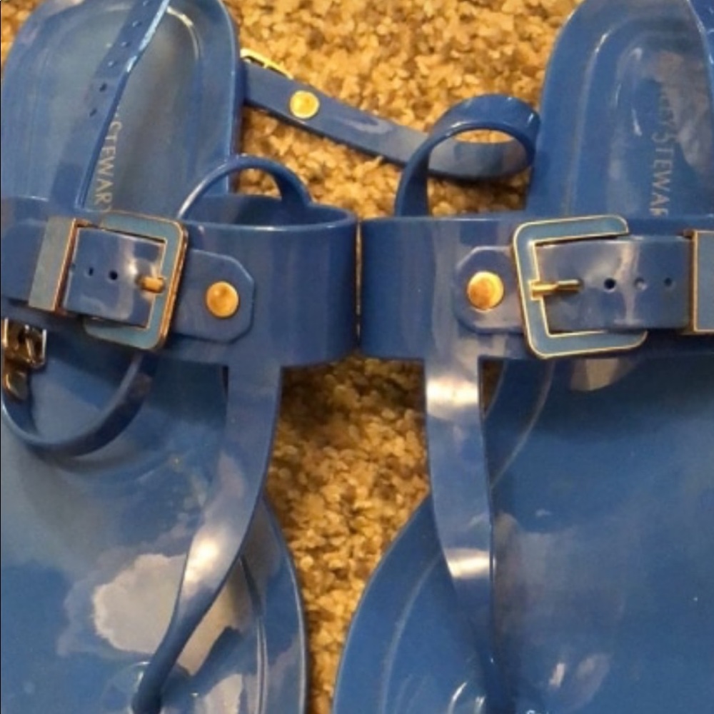 Blue sandals